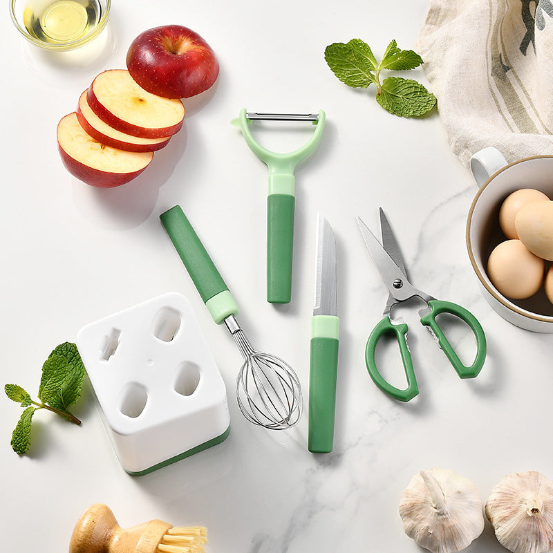 Kitchen Gadget 5-piece Set Multi-functional Peeler Combination Tool Suit