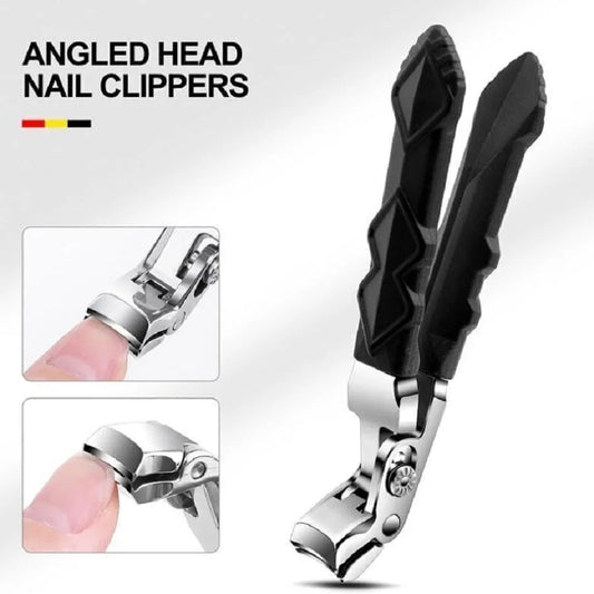 Angled Head Nail Clippers for Seniors Ergonomic Toenail Clipper for Thick Nails Nail Cutter Trimmer Professional Manicure Tool